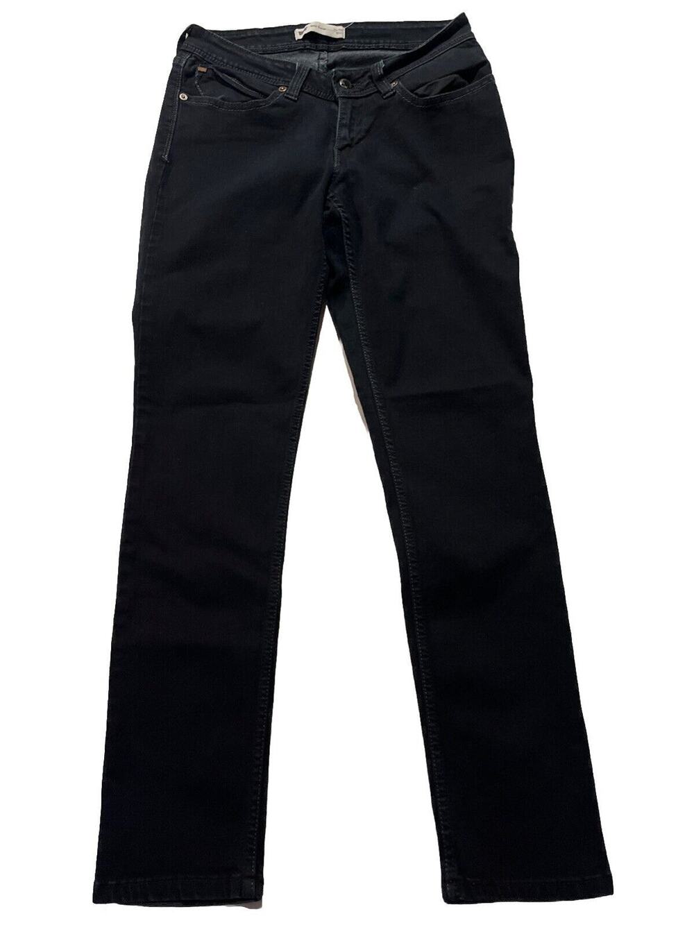 Levi’s 28x30 Black Denim Bold Curve Skinny Low Rise Bootcut Travel Jeans